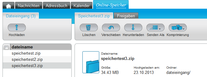 Mailspeicher Analyse